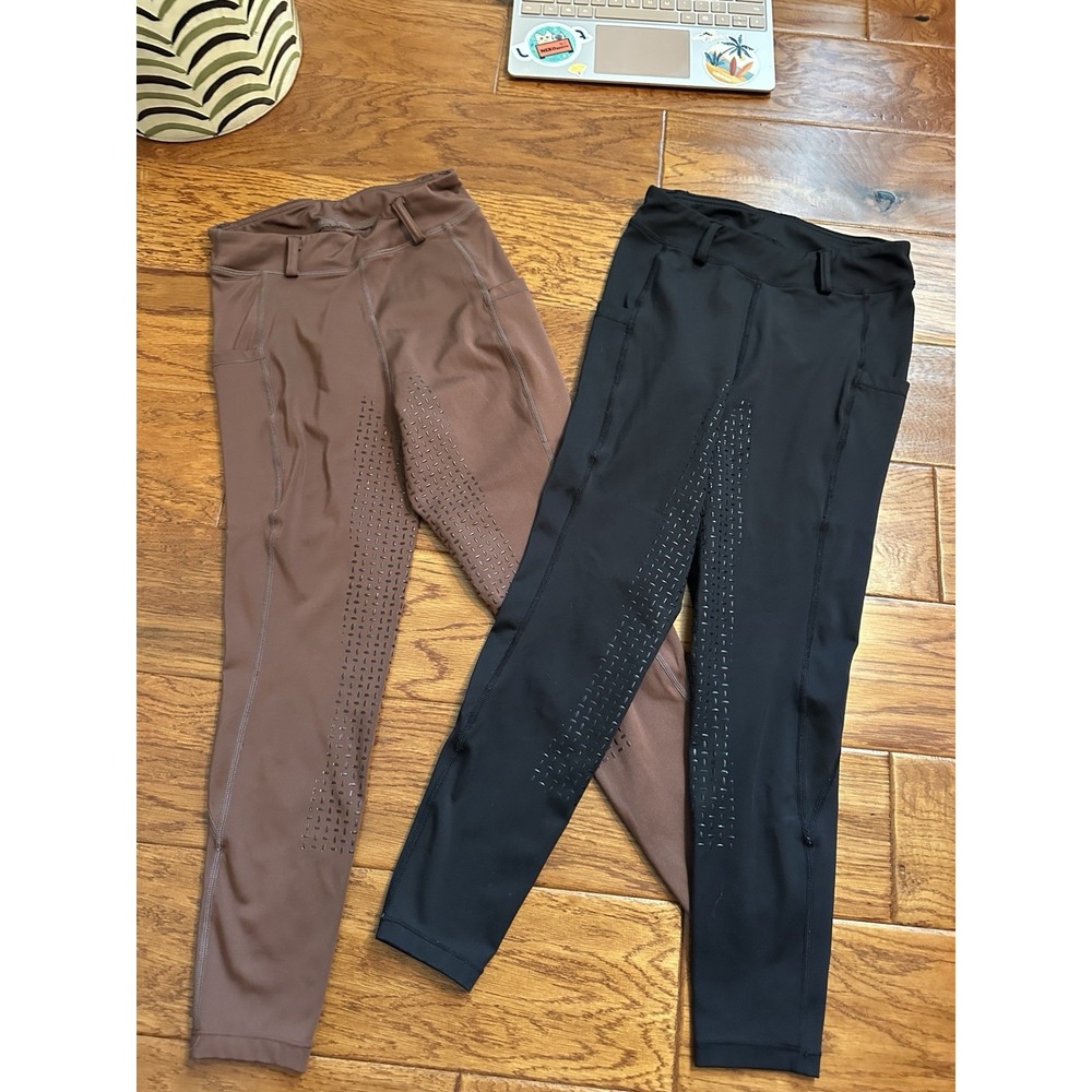 Lot of 2 Beroy Womens S Equestrian Horse Riding Breeches Tights Silicone Grip - Picture 4 of 12